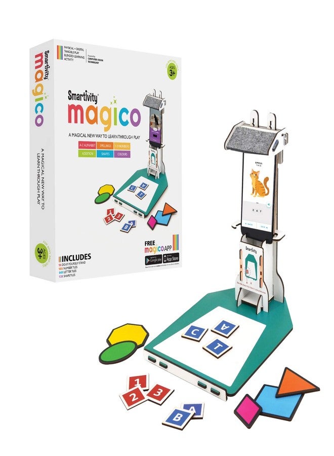 Smartivity Engineered Wood Magico (English, Math, Shape, Colour) Learning Activity, Multicolour, 3 years and above - Image 1